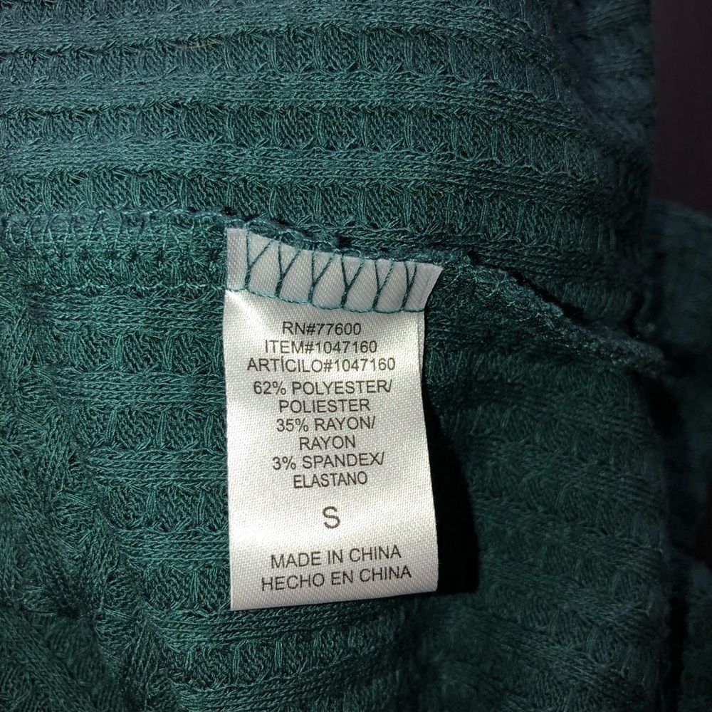 Chaser Green Waffle Thermal Shirt S - Picture 6 of 8
